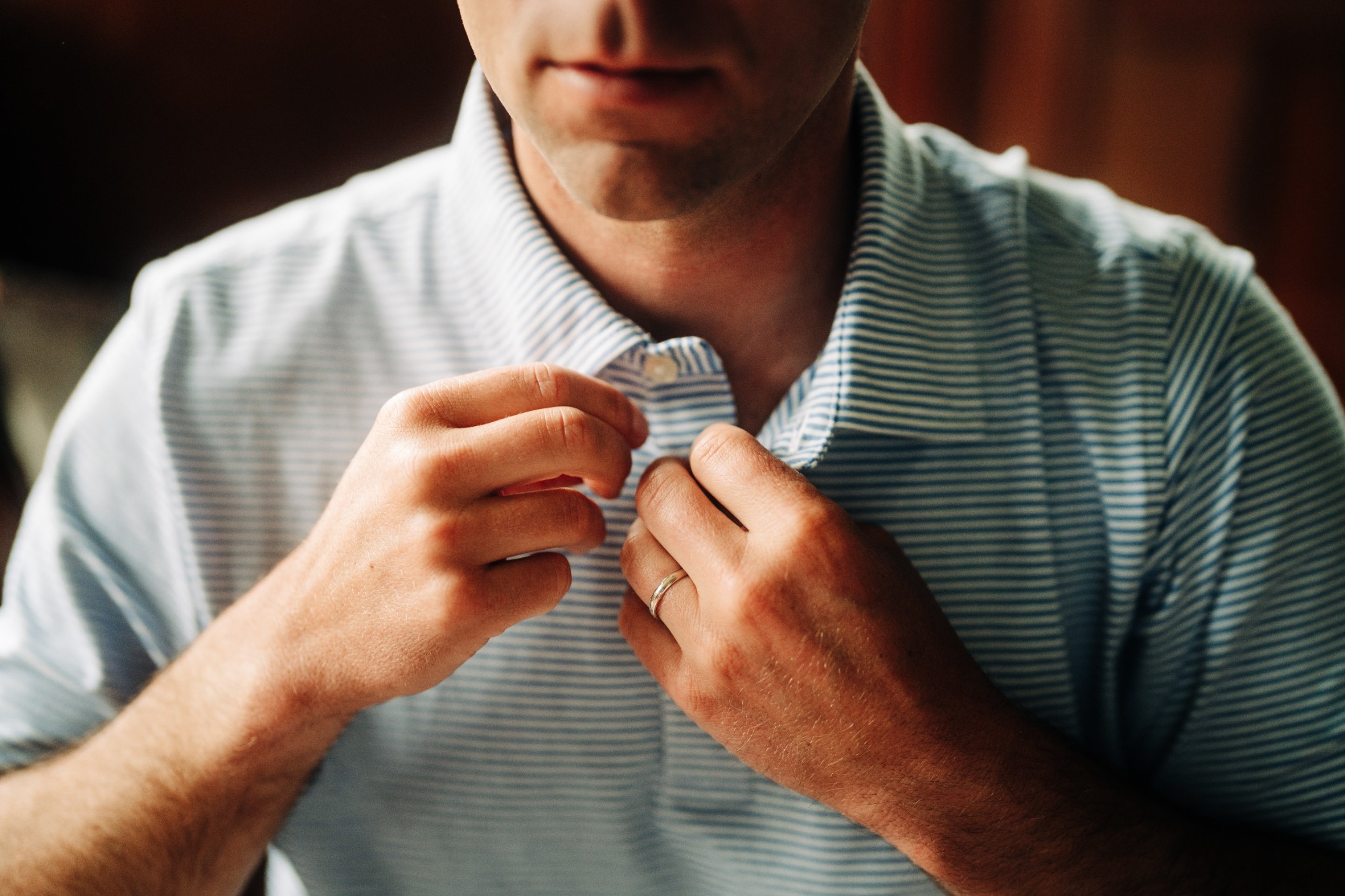 Sky Blue & White Polo