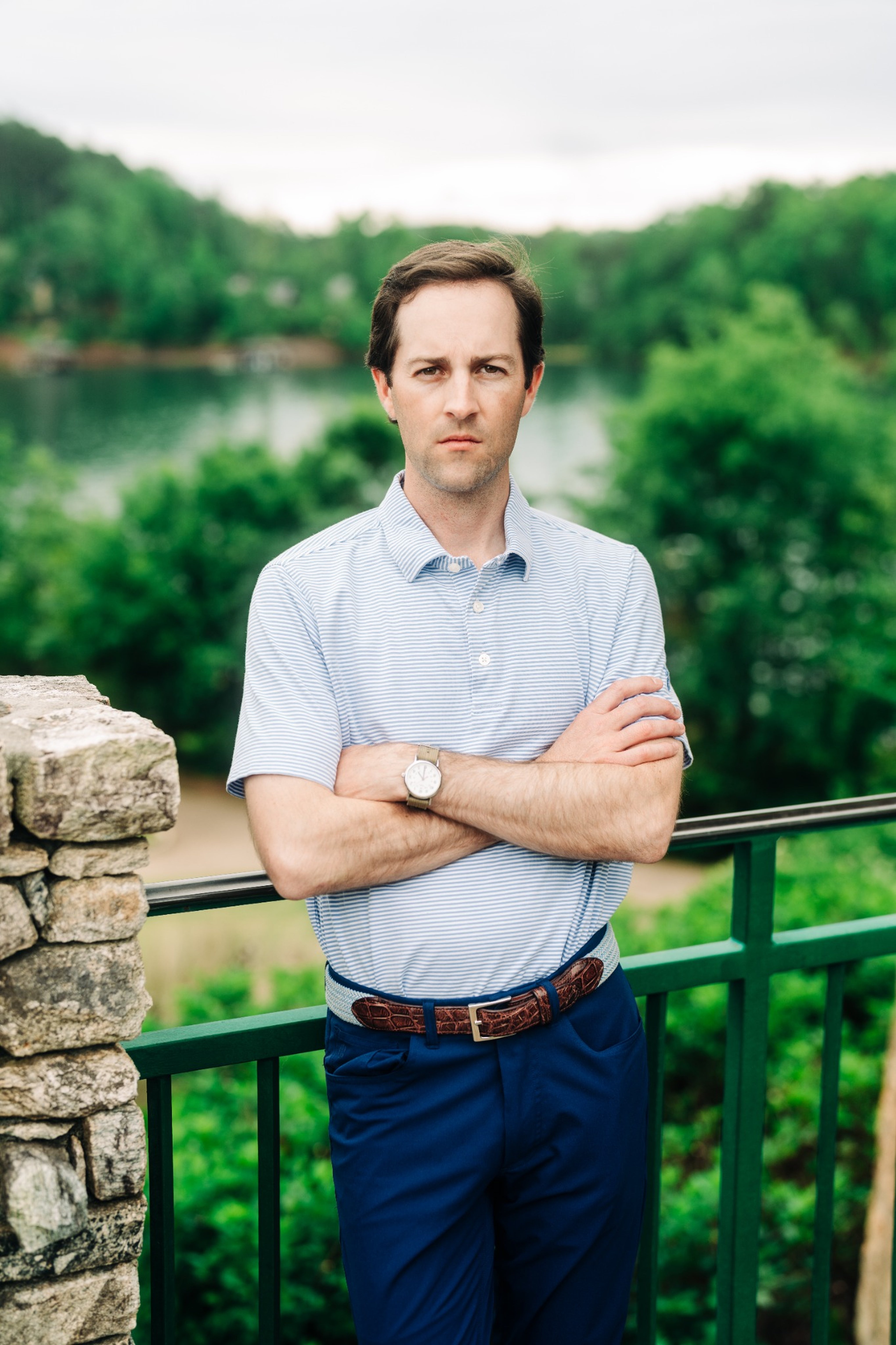 Sky Blue & White Polo