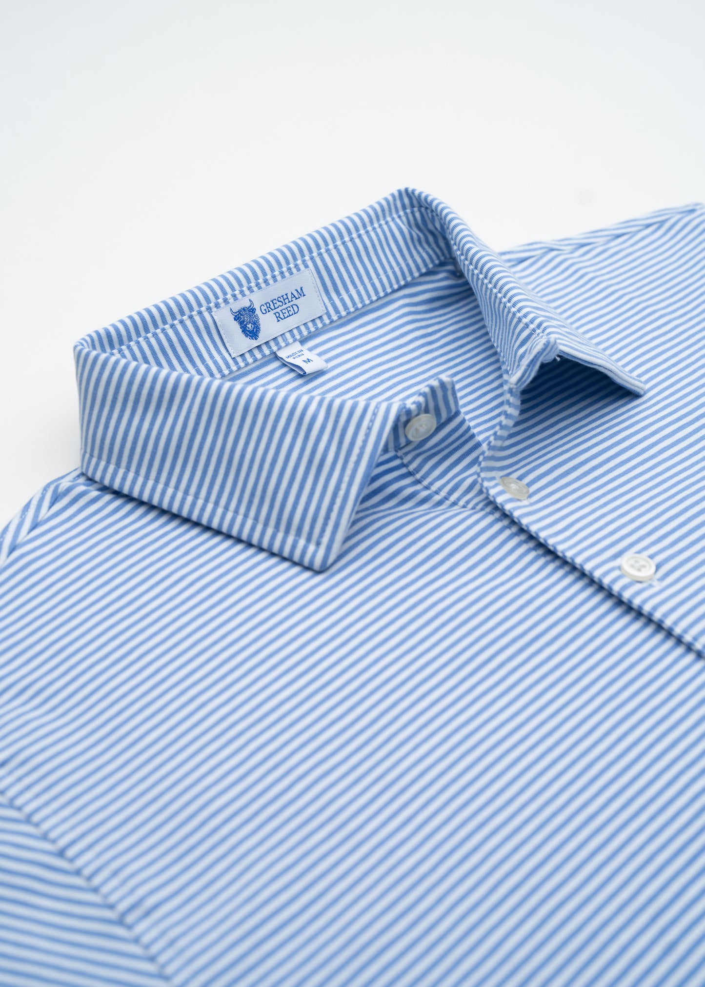 Sky Blue & White Polo