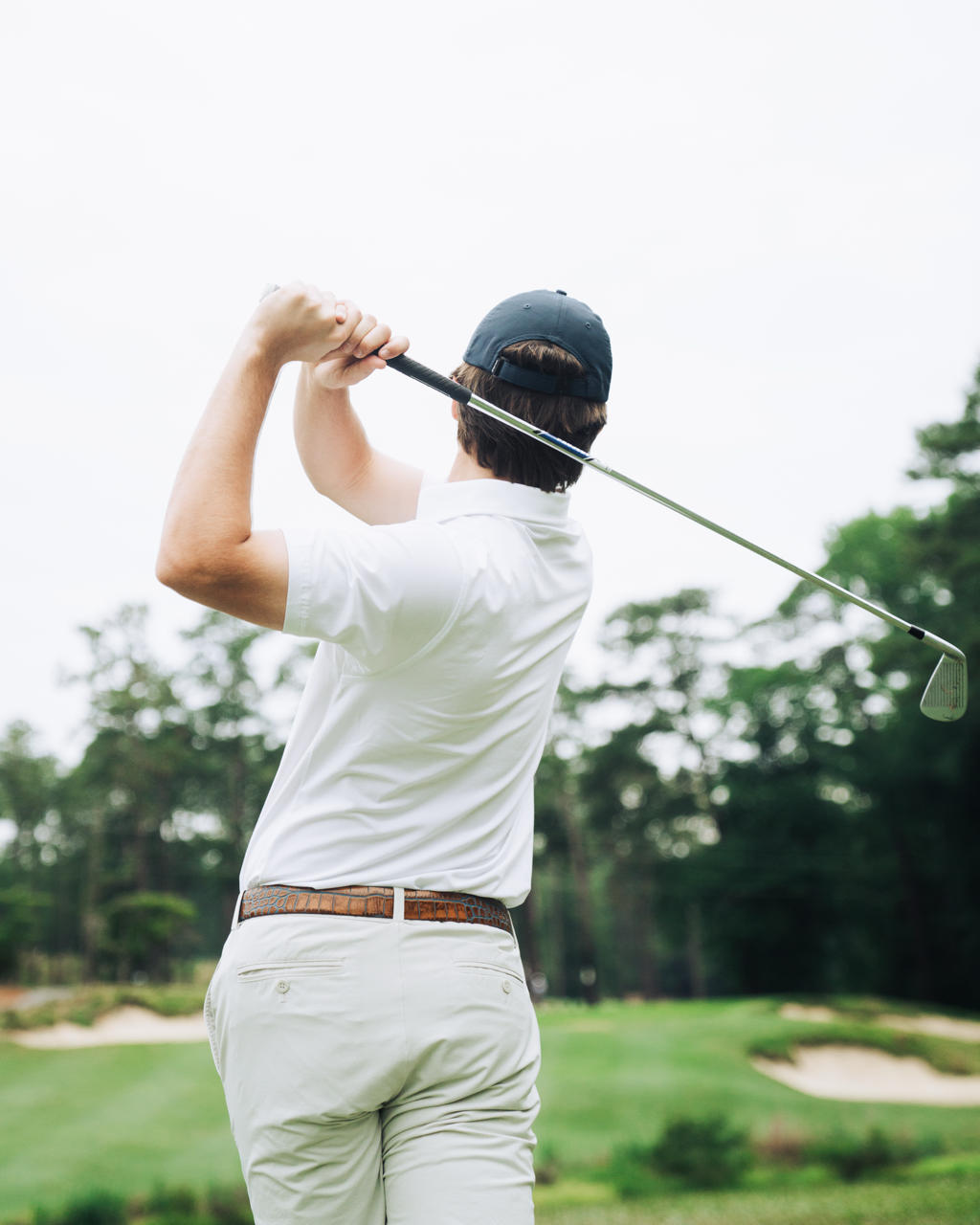 White Pima Cotton Golf Polo