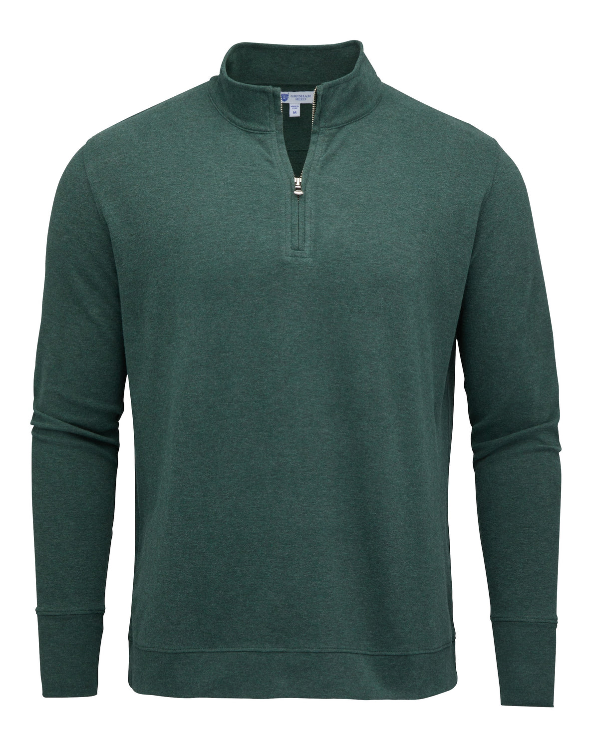 Heather Hunter Green Quarter-Zip