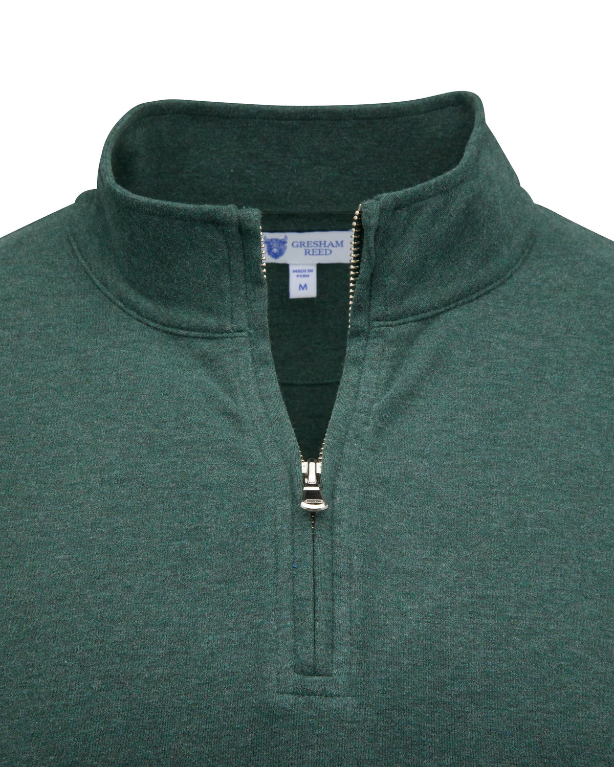 Heather Hunter Green Quarter-Zip