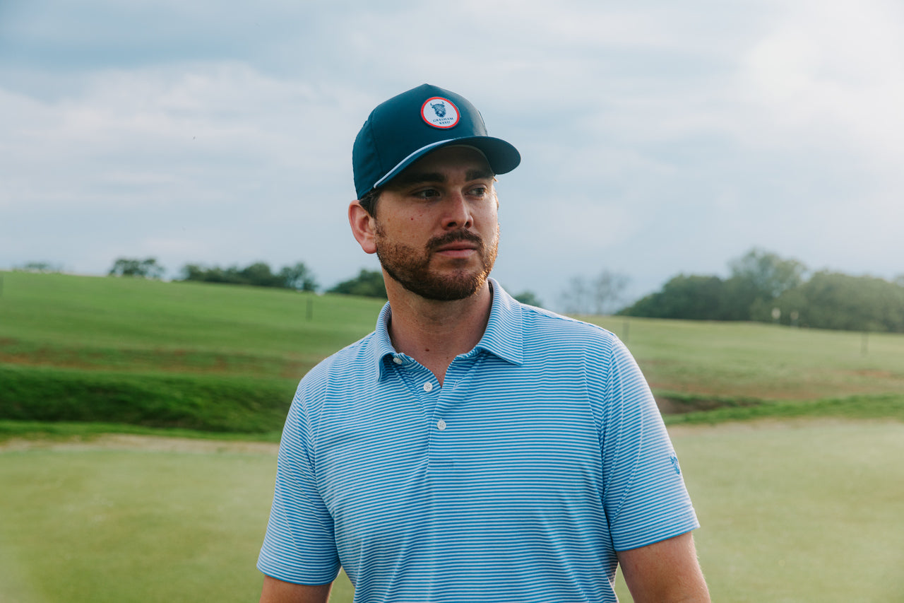 Sky Blue & White Polo