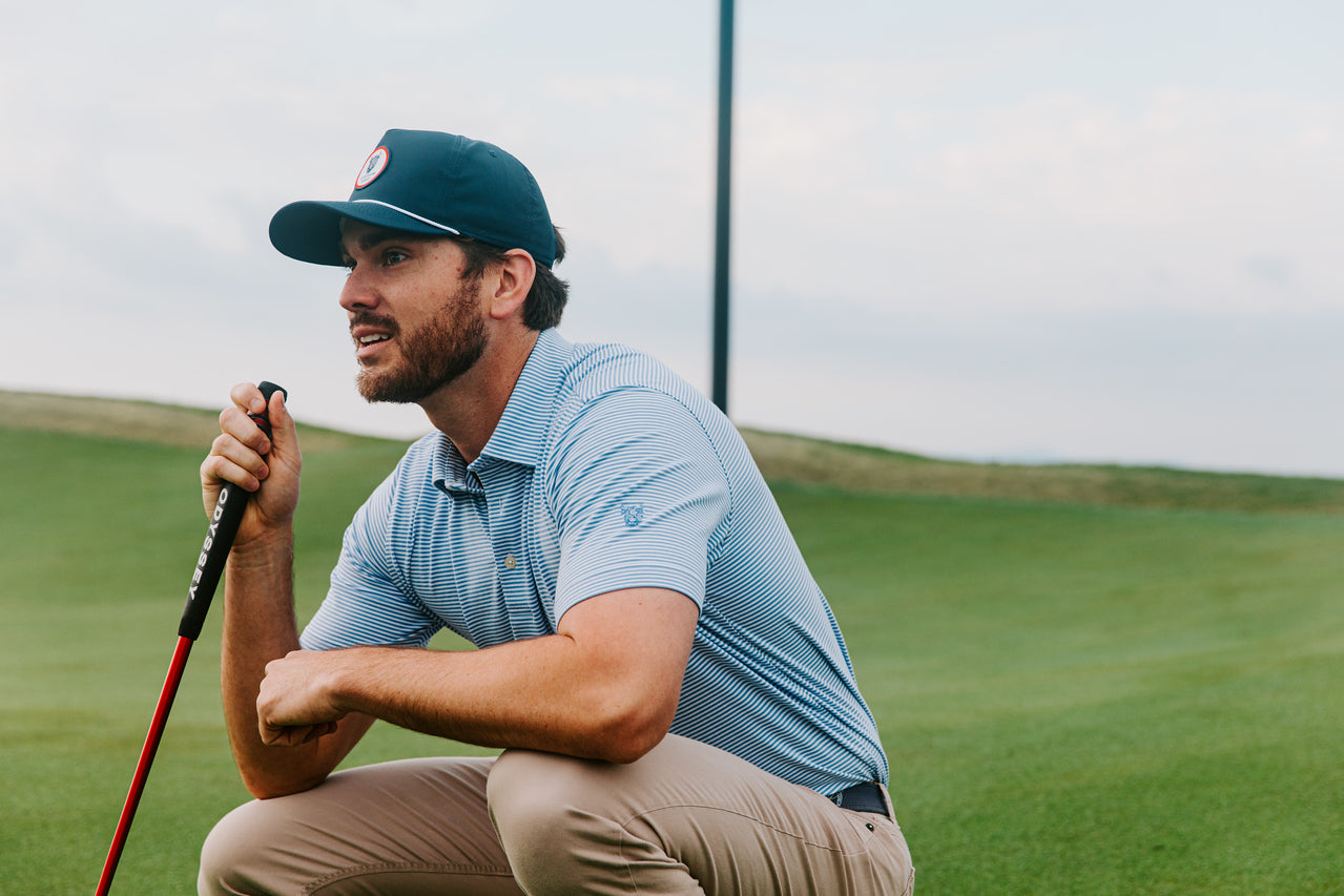 Sky Blue & White Polo