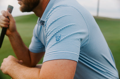 Sky Blue & White Polo