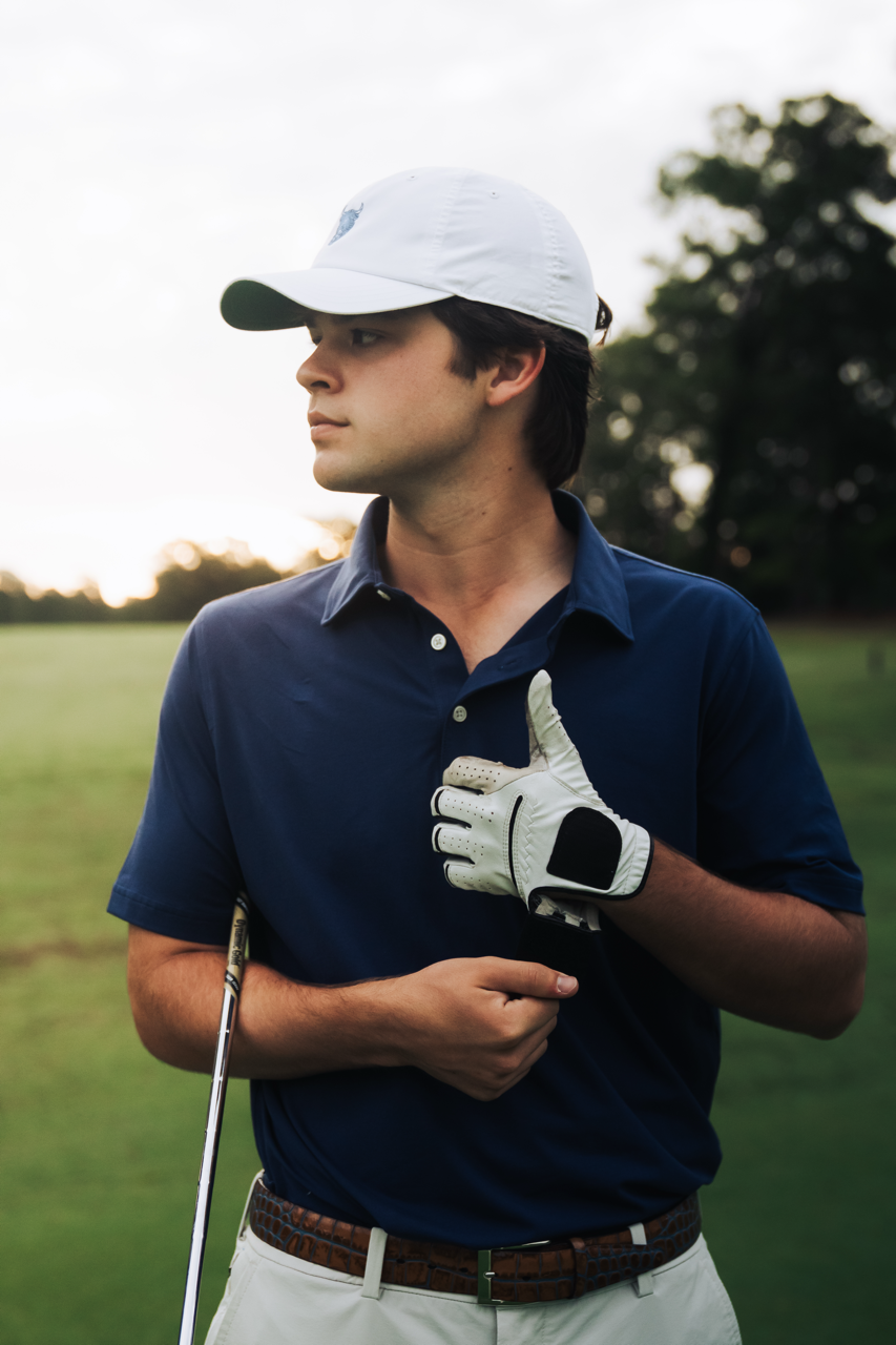 Navy Blue Pima Cotton Golf Polo