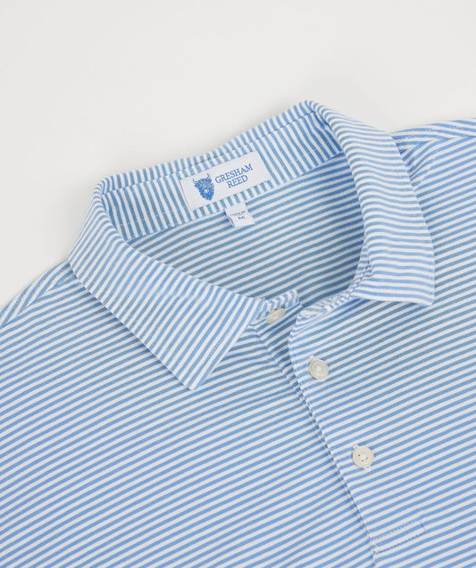 Sky Blue & White Polo