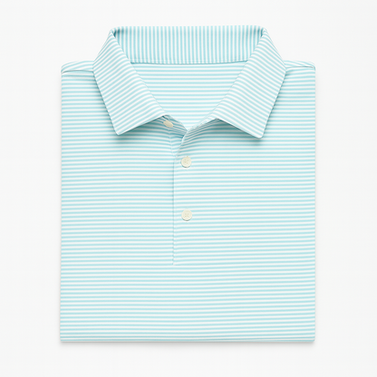 Mint Green & White Polo