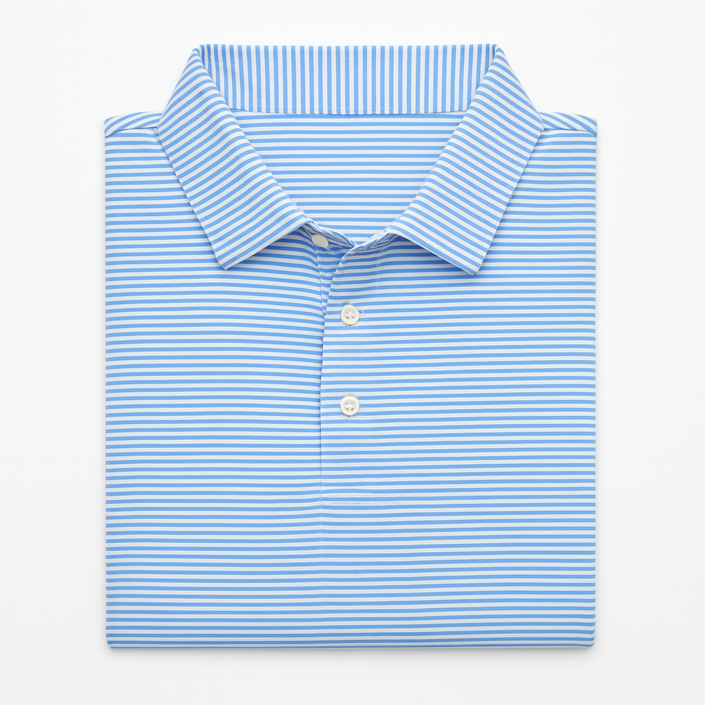 Sky Blue & White Polo